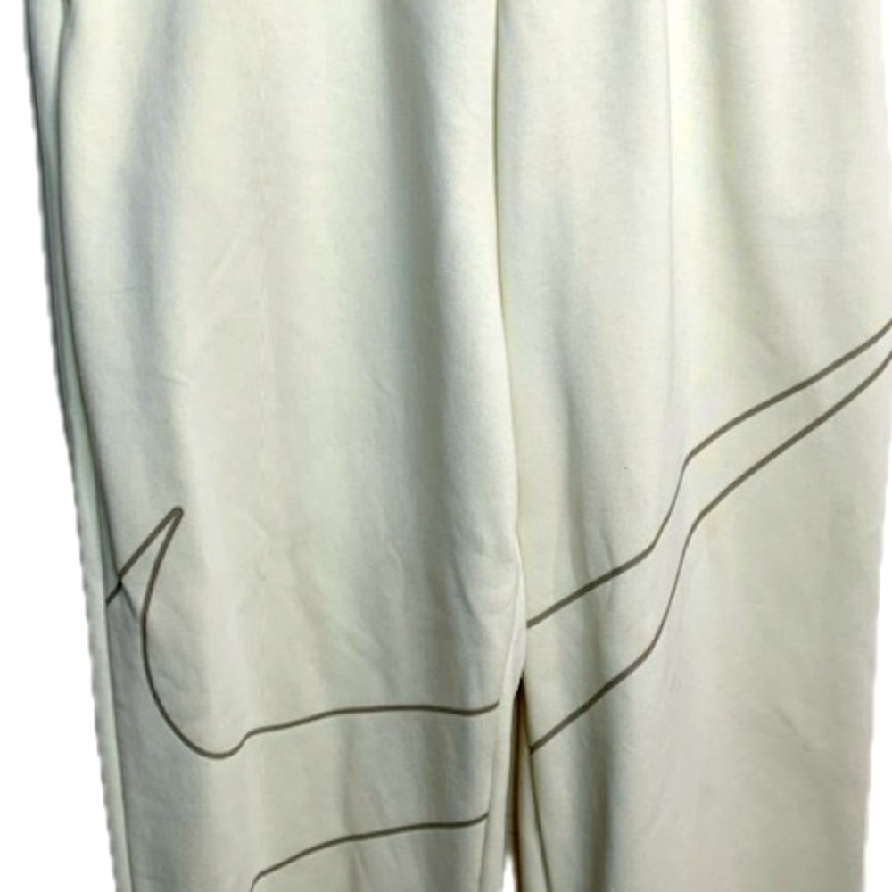 Nike Cream Joggers with Swoosh Logo